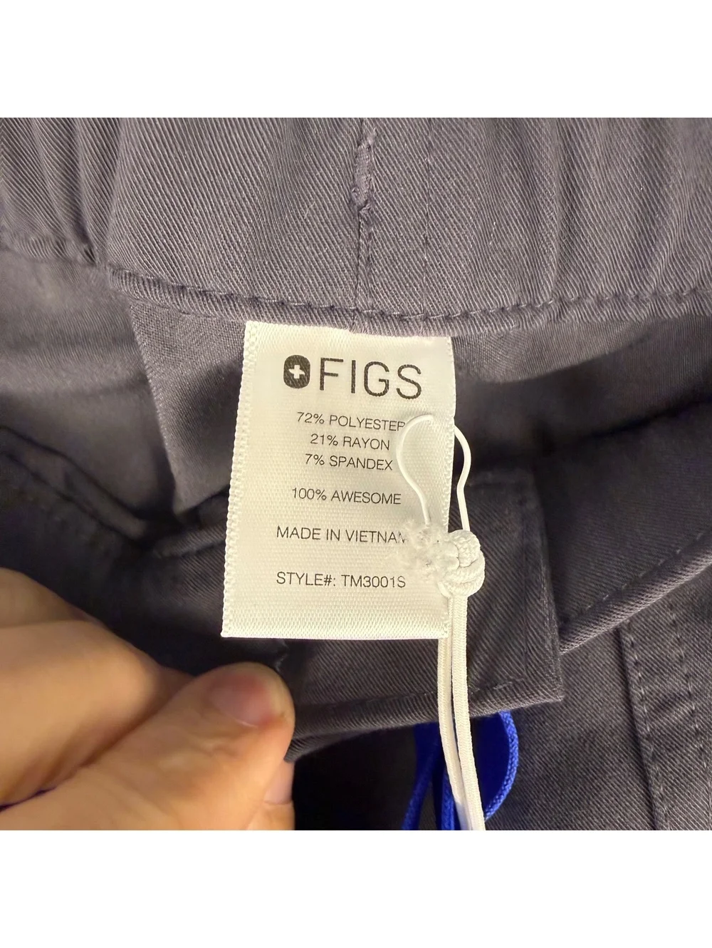 FIGS Cairo Straight Leg Cargo Scrub Pants Charcoal Gray Men’s Small 28” NWT 282